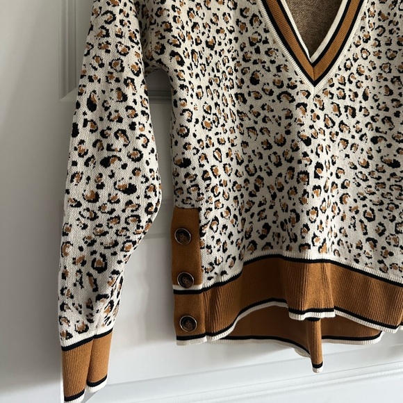 Veronica Beard Ronja Merino Wool Pullover Sweater in Multi - Picture 5 of 14